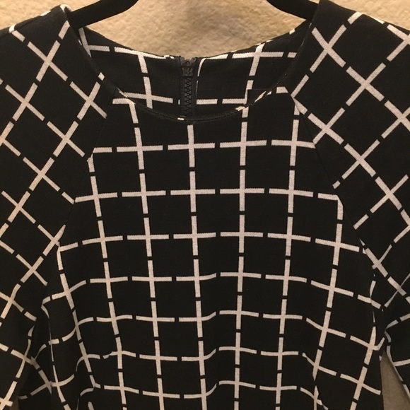 ASOS Women Black And White Pattern Loose Fit Minimalist Dress Size 2 - Picture 3 of 5